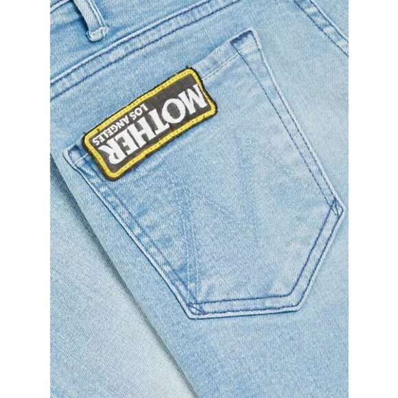 💕MOTHER💕 Hustler Ankle Fray Jeans w/ Mother Patch ~ Cutting Class Blue 27 NWT - Picture 11 of 16